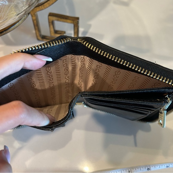 Prada Zip Saffiano Nero Black Wallet - Picture 4 of 11